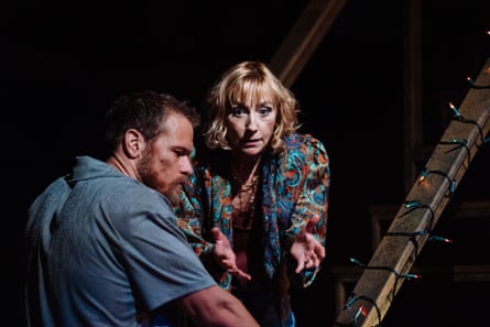 Revelatory … Lia Williams and Sam Heughan.