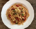 Rachel Roddy’s recipe for spaghetti with semi-dried tomatoes, garlic, herbs and breadcrumbs | A kitchen in Rome Rachel Roddy’s recipe for spaghetti with semi-dried tomatoes, garlic, herbs and breadcrumbs | A kitchen in Rome