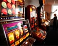 Row of slot machines
