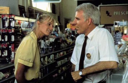 Steve Martin, right, and Daryl Hannah in Roxanne.