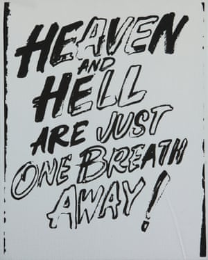 Heaven and Hell are Just One Breath Away (positive), 1985‒86, by Andy Warhol.