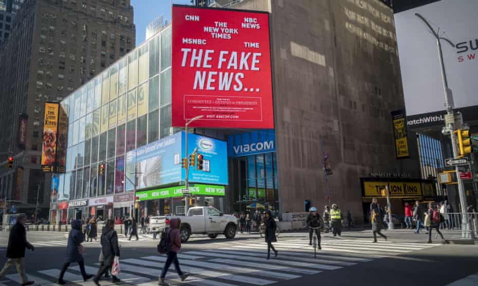 Would you believe it? … A pro-Trump billboard in New York.