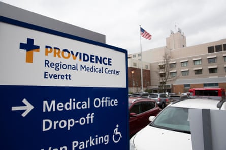 Providence Regional medical center where the first known person infected with coronavirus was observed, in Everett, Washington.