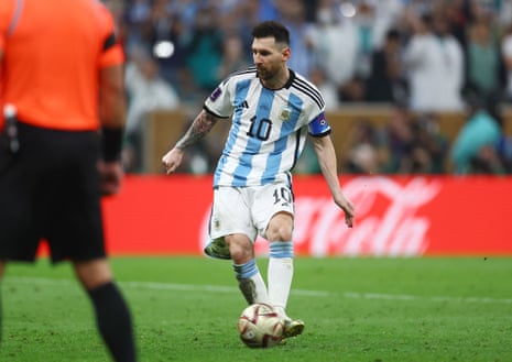 Messi scores.
