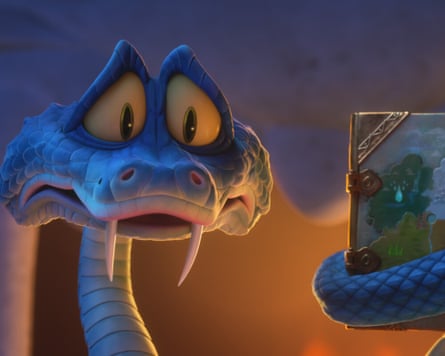 The Zootopia 2 character Gary De’Snake, a blue snake.