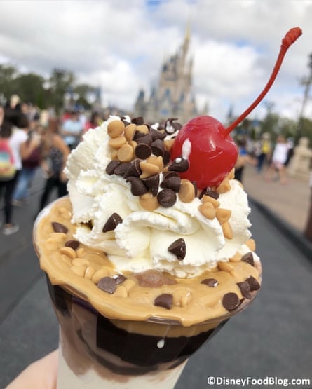 ‘Disney is an escape from the worries and stresses of our day-to-day lives’: an ice-cream picture from AJ Wolfe, who runs the Disneyfoodblog.com