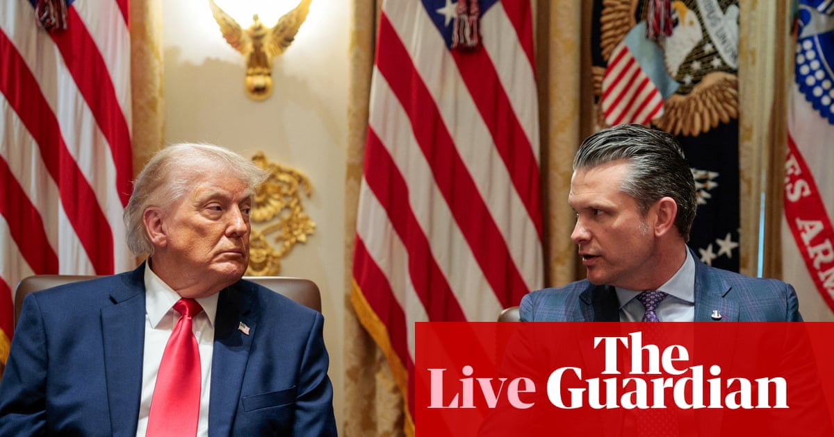 Hegseth vows ‘surge’ of National Guard troops in Washington DC after Trump says ‘don’t lower the number’ – live