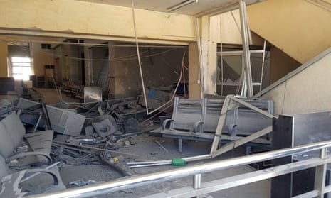 Damage at Damascus airport after Israeli airstrikes in June