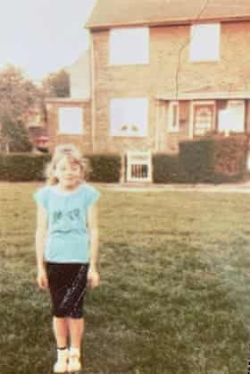 Terri White, on the green outside her house in the village of Inkersall, just north of Chesterfield. She is approx 8-9, which would make it 1987/88