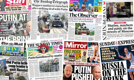 UK papers composite 25 June 2023. The Sun, Sunday Telegraph, The Observer, the Independent, The Daily Mail, Sunday Times, Sunday Mirror, Sunday Express.