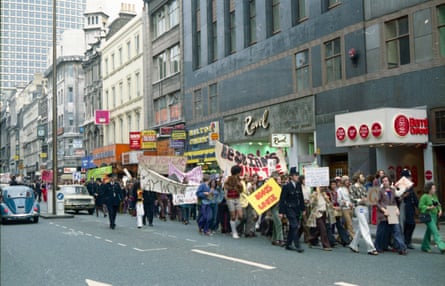The 1972 Gay Pride march on Oxford Street
