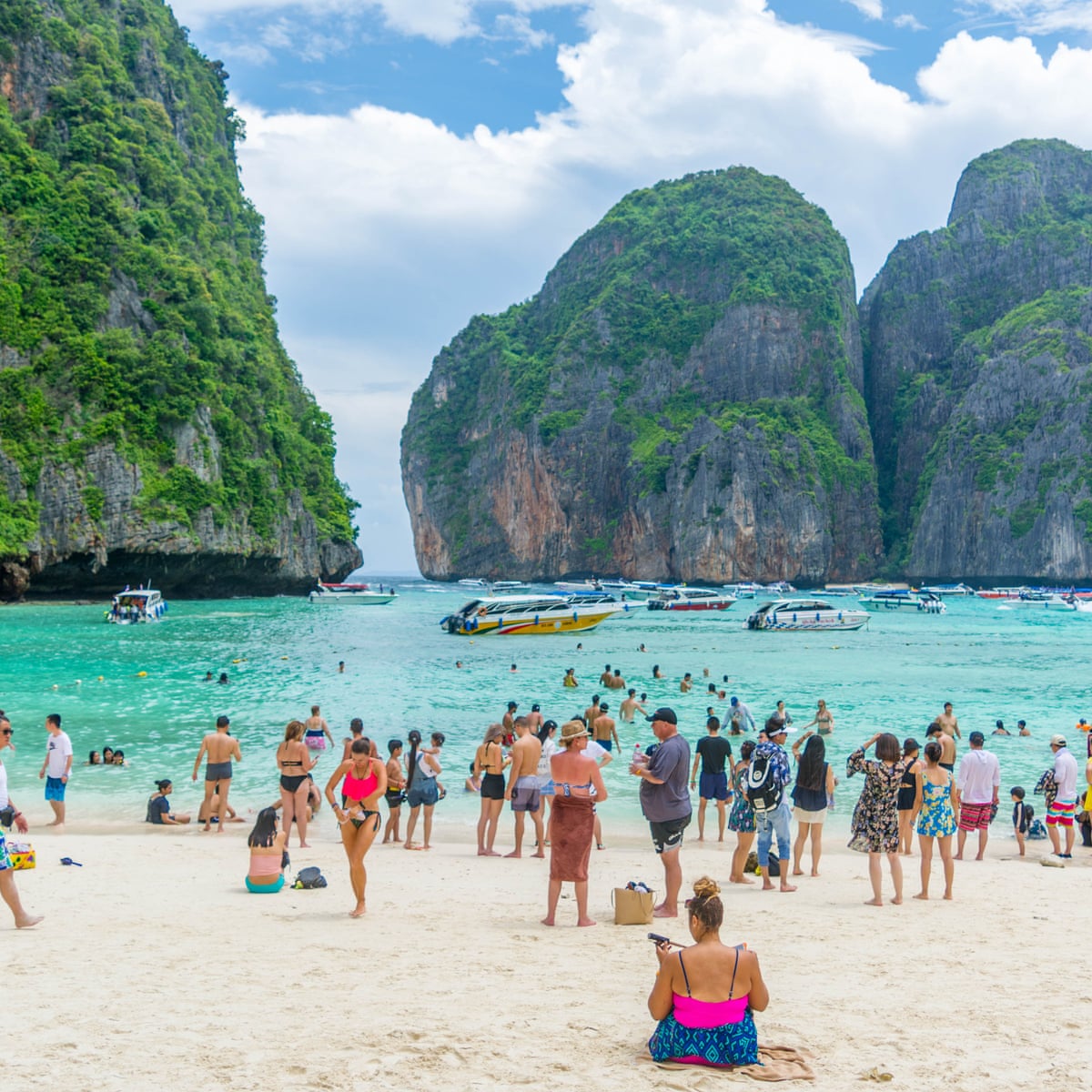 Thailand bay made famous by The Beach closed indefinitely | Thailand | The  Guardian