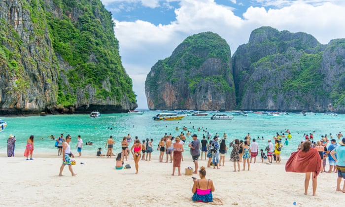 Thailand Bay Made Famous By The Beach Closed Indefinitely World News The Guardian