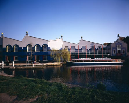 Perky finials … Farrell’s TV-am studios in London.