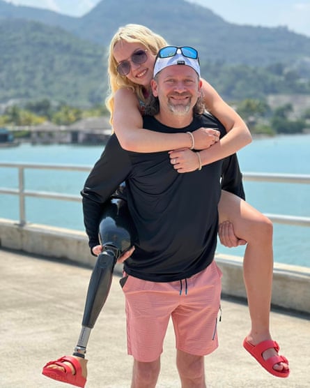 ‘I pushed myself, I wanted to get out of bed’ … Addison and her father, Shane.