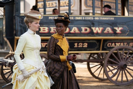 Louisa Jacobson and Denée Benton in The Gilded Age