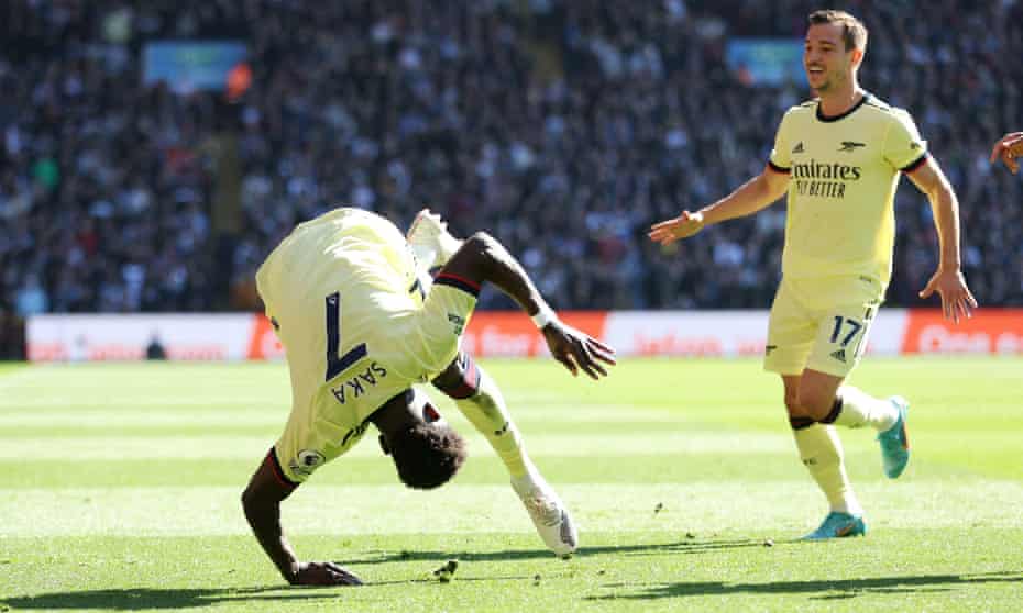 Arsenal's Bukayo Saka makes the difference against Aston Villa | Premier  League | The Guardian