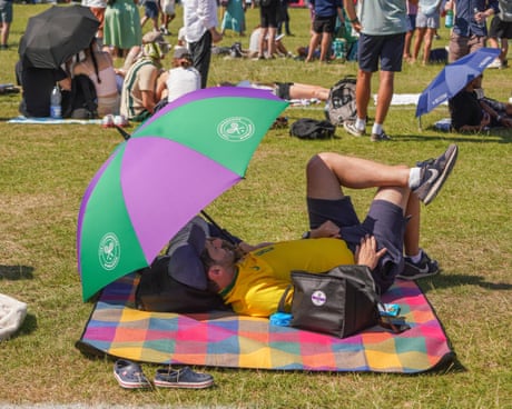 Wimbledon experiences hottest opening day on record as temperatures soar