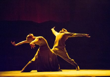 Tamara Rojo and Akram Khan in Dust at the Barbican, London, in 2014.