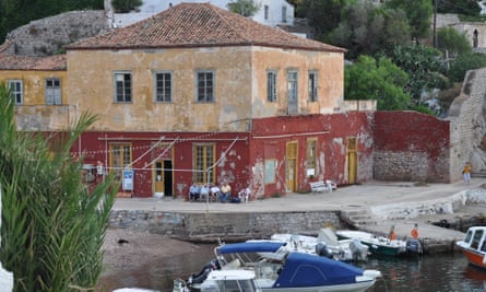 The taverna (now closed) at Kamini on Hydra where Cohen sometimes went