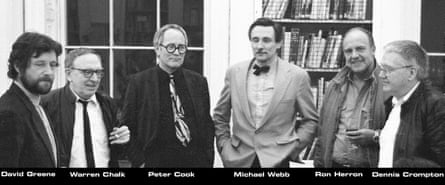 The six members of Archigram in 1987.