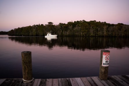 A boat on the Waccamaw River, 23 September 2021.