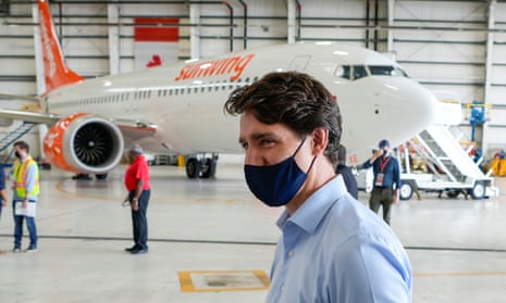 Justin Trudeau, who visited Sunwing Airlines during last year’s election campaign, said behaviour of the charter airline’s passengers was a ‘slap in the face’ to those who respected restrictions.