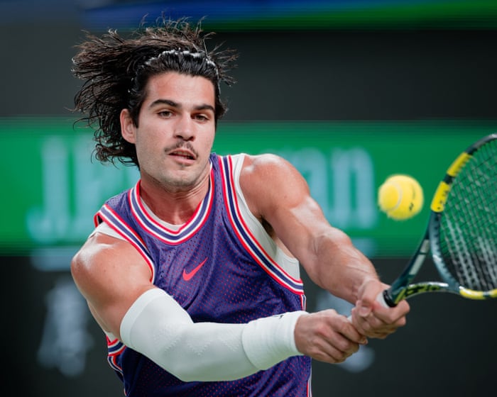 Image accompanying the story: Game, set and tache: Carlos Alcarez joins growing trend for a stylish top lip