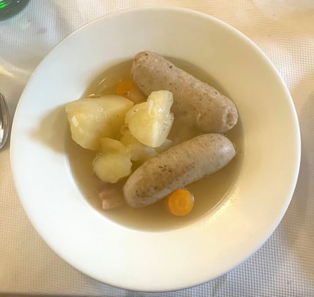 ‘Two bought-in Cumberland sausages, some potatoes and broth’: Dublin Cobble.