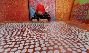 Yayoi Kusama at work