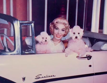 Dolores Gray and her poodle companions.
