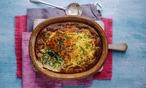 Spinach, marjoram and ricotta sformata.