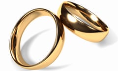 Two gold wedding rings