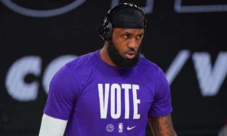 LeBron James has been involved in voting registration drives in recent years