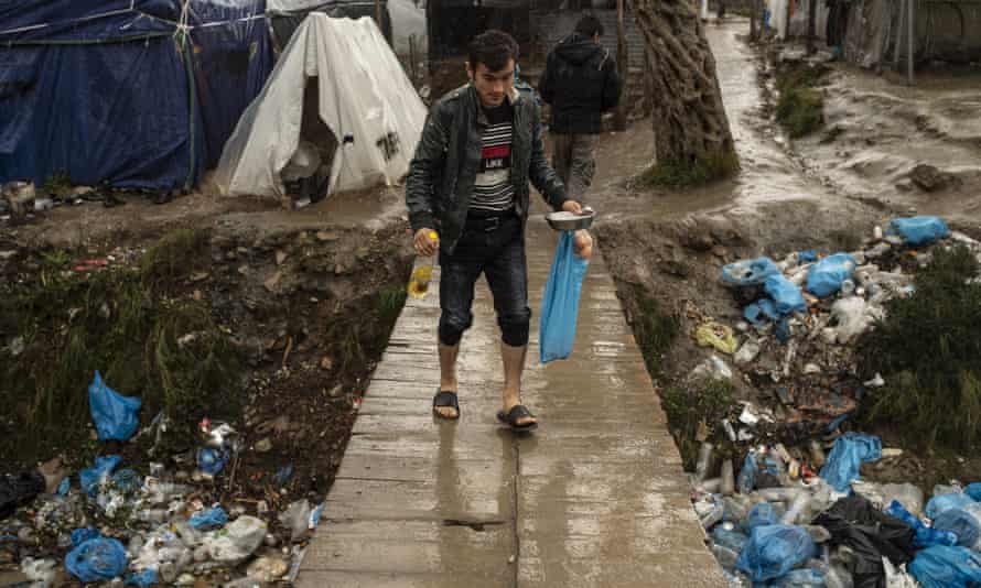 The Moria camp in Lesbos