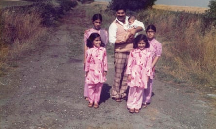 Sayeeda Warsi, far right, at a ‘cheer-us-up outing’ in Yorkshire with her father and four sisters, including newborn Bushra.