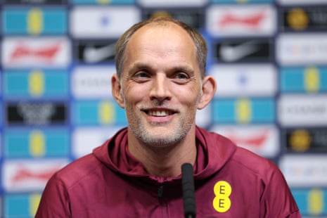 England head coach Thomas Tuchel in an England press conference