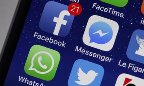 Phone app screen showing Facebook app