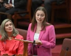 Australia’s youngest senator describes depression, ‘whack’ responses and a pet-related white lie in first speech