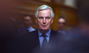 Michel Barnier accuses Theresa May of trying to blame Brussels for the damaging consequences of Brexit.