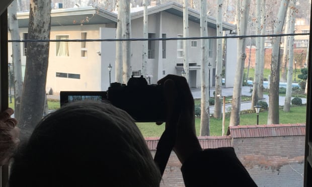 Gio Ponti’s son takes a picture of the villa from a house across the street.