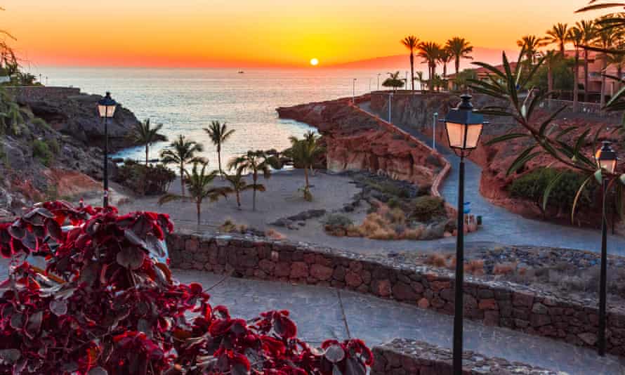Why Tenerife’s sunny south-west is a family holiday favourite | You could be here 8 Sunset at Playa Paraiso, Tenerife.