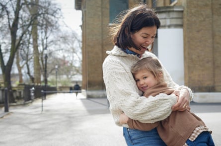 Sophie Howard with her daughter Pearl, outside St John at Hackney church in March
