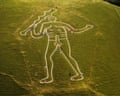 Aerial image of the Cerne giant in Dorset