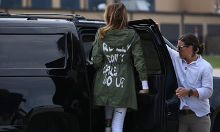Melania Trump on the infamous jacket: ‘It was for the people and for the leftwing media who are criticizing me.’