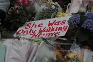 The Sarah Everard memorial on Clapham Common