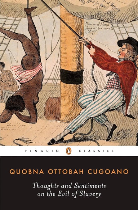 Book cover of Thoughts and Sentiments on the Evil of Slavery, by Quobna Ottobah Cugoano