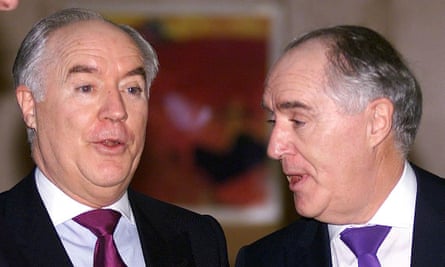 Sir David and Sir Frederick Barclay in 1999.