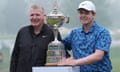 Scotland's Robert MacIntyre and father Dougie celebrate victory at the Canadian Open