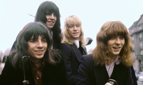 The Sweet pictured in 1971 ... (L-R) Andy Scott, Mick Tucker, Brian Connolly and Steve Priest.